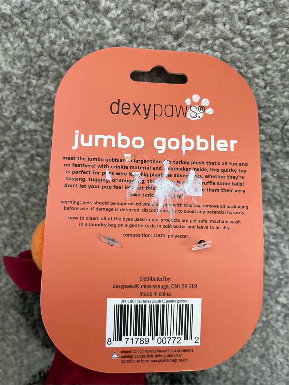 NWT Dog Toy Thanksgiving Bundle. Dog Scarecrow, Turkey Animal & Turkey “Cooked” - Picture 14 of 14
